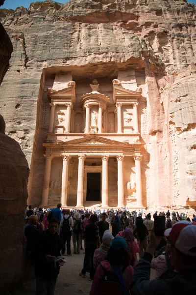 Petra Jordan City Ruins Dagtid — Stockfoto