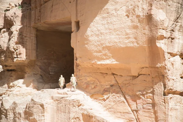 Petra Jordan City Ruins Dagtid — Stockfoto