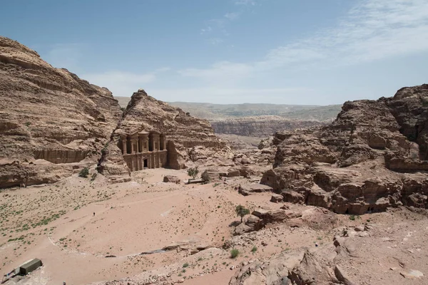 Petra Jordan City Ruins Dagtid — Stockfoto