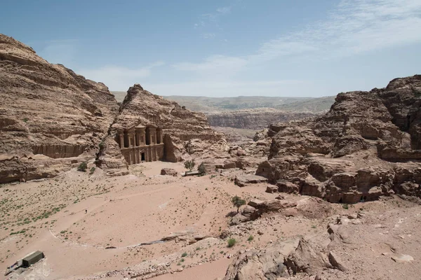 Petra Jordan City Ruins Dagtid — Stockfoto