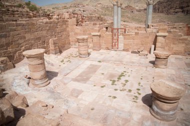 Petra Jordan Harabeleri gün boyunca şehir
