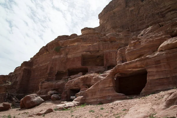 Jaskinie Qumran Pobliżu Morza Martwego Południowym Izraelu — Zdjęcie stockowe