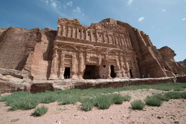 Petra Jordan City Ruins Dagtid — Stockfoto