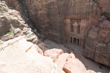 Petra Jordan Harabeleri gün boyunca şehir