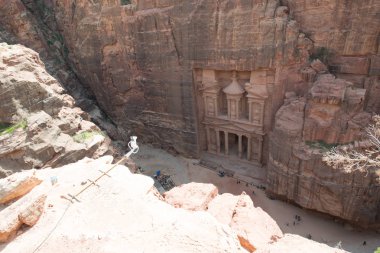 Petra Jordan Harabeleri gün boyunca şehir