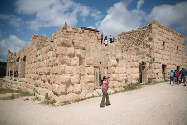 Israel Cerca Abril 2014 Turistas Beit Shean Ruínas Romanas Israel — Fotografia de Stock