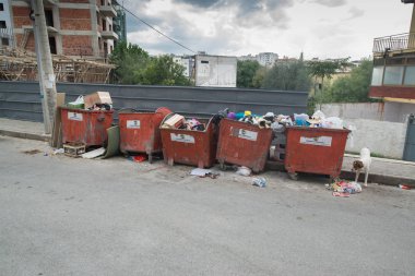 Prishtina, Kosova, 18 Mart 2017: Priştina şehir merkezine bakış