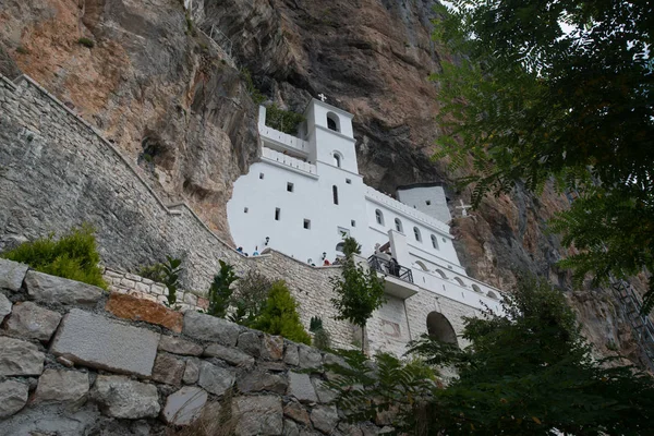 Montenegro Balcani Circa Luglio 2016 Chiesa Superiore Del Monastero Ostrog — Foto Stock