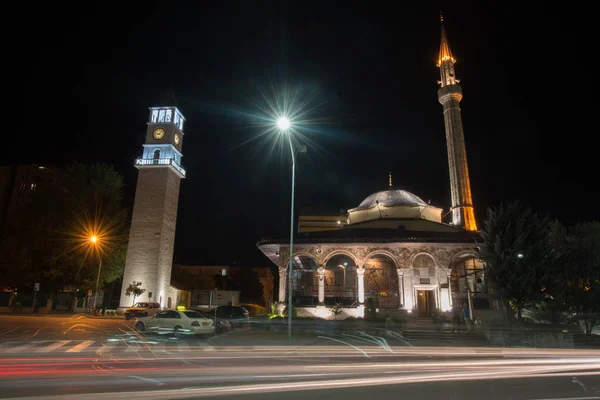 Prishtina Kosovo March 2017 View Prishtina City Center Night — Stock Photo, Image