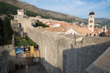 Dubrovnik, Hırvatistan-Circa Eylül 2016: eski şehir güzel görünümü 