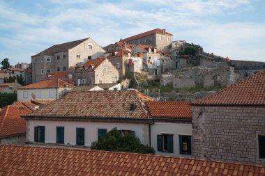 Dubrovnik, Hırvatistan-Circa Eylül 2016: eski şehir güzel görünümü 