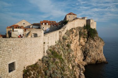 Dubrovnik, Hırvatistan-Circa Eylül 2016: eski şehir güzel görünümü 