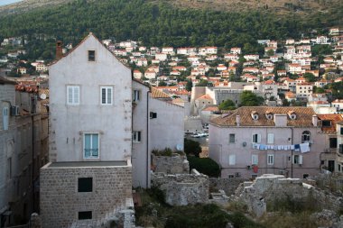 Dubrovnik, Hırvatistan-Circa Eylül 2016: eski şehir güzel görünümü 