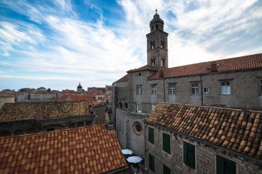 Dubrovnik, Hırvatistan-Circa Eylül 2016: eski şehir güzel görünümü 