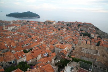 Dubrovnik, Hırvatistan-Circa Eylül 2016: eski şehir güzel görünümü 