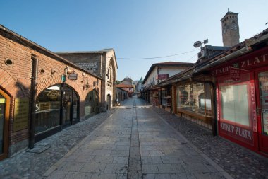 Saraybosna, Bosna-Hersek, yaklaşık Temmuz 2016: Yaz sezonunda Saraybosna'nın eski kenti