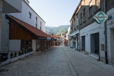 Saraybosna, Bosna-Hersek, yaklaşık Temmuz 2016: Yaz sezonunda Saraybosna'nın eski kenti