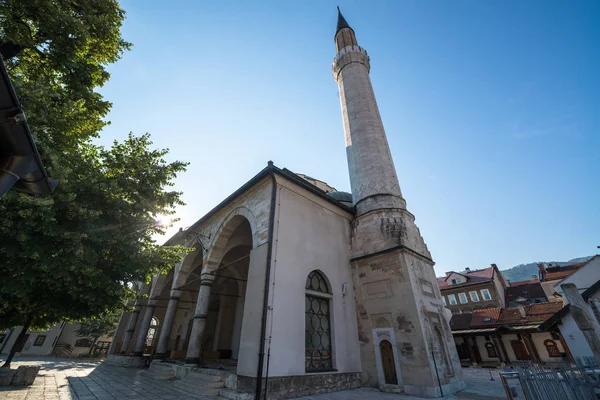 View Old Mosque Bascarsija Sarajevo — Stock Photo, Image