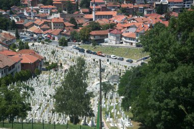 Saraybosna, Bosna-Hersek-Haziran 2016: Saraybosna 'da Müslüman mezarlığı