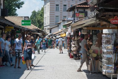 Saraybosna, Bosna-Hersek-Haziran 2016: yaz sezonunda Saraybosna eski kenti