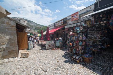 Saraybosna, Bosna-Hersek, yaklaşık Temmuz 2016: Yaz sezonunda Saraybosna'nın eski kenti