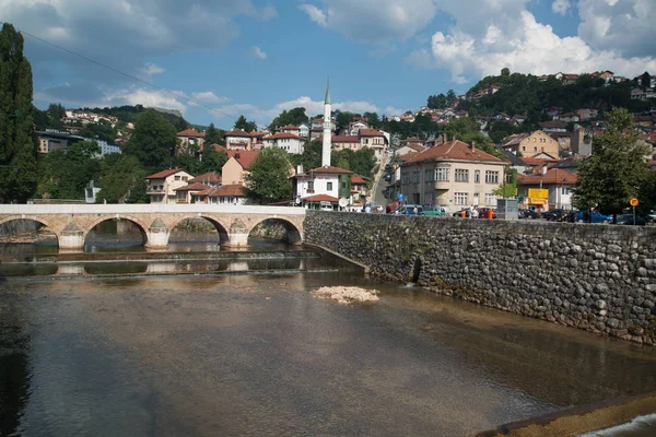 Bascarsija Cidade Velha Sarajevo Bósnia Herzegovina — Fotografia de Stock