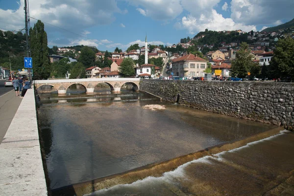 Bascarsija Cidade Velha Sarajevo Bósnia Herzegovina — Fotografia de Stock