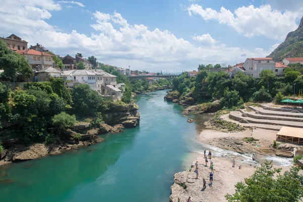 Mostar Bosnien Och Hercegovina Cirka Juli 2016 Utsikt Från Moskén — Stockfoto