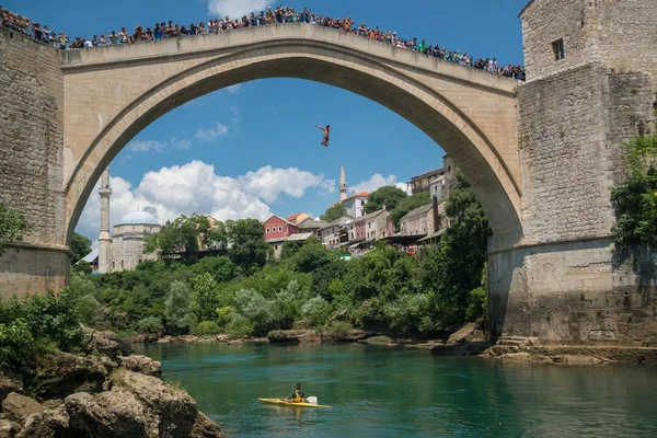 Ponte Velha Mostar Bósnia Herzegovina — Fotografia de Stock