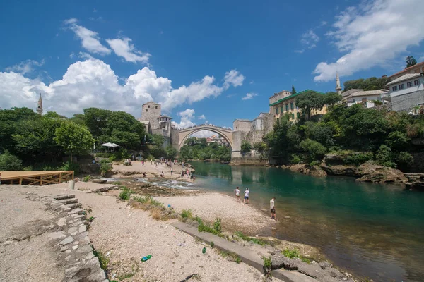 Eski Köprü Mostar Bosna Hersek — Stok fotoğraf