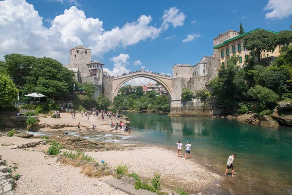 Ponte Velha Mostar Bósnia Herzegovina — Fotografia de Stock