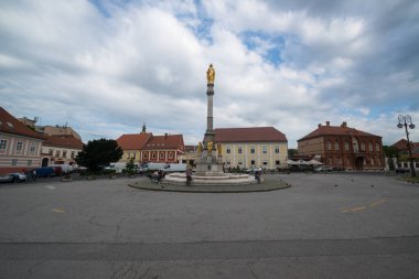 Zagreb, Hırvatistan, yaklaşık Temmuz 2016: Zagreb meydanı, Hırvatistan