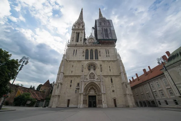 Zagreb Croatie Juillet 2016 Cathédrale Zagreb Croatie — Photo