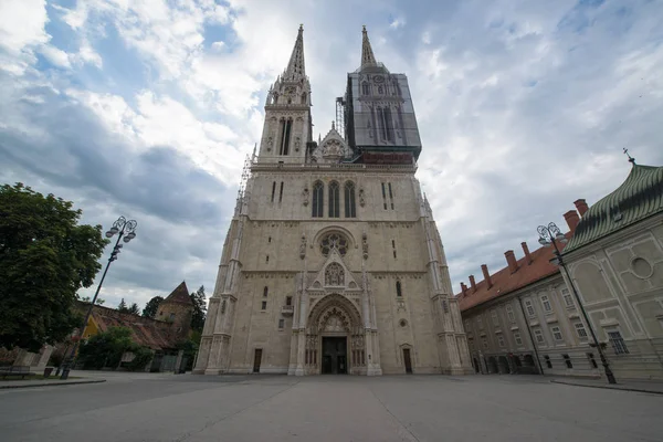 Zagreb Kroatien Cirka Juli 2016 Katedralen Zagreb Kroatien — Stockfoto