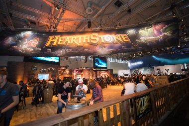 Köln, Almanya, 22 Ağustos 2017: Gamescom, Köln 'deki Koelnmesse' de her yıl düzenlenen video oyunu fuarıdır.