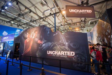 Köln, Almanya, 22 Ağustos 2017: Gamescom, Köln 'deki Koelnmesse' de her yıl düzenlenen video oyunu fuarıdır.