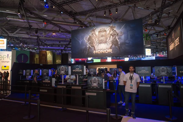 Colonia Germania Agosto 2017 Gamescom Una Fiera Videogiochi Che Tiene — Foto Stock