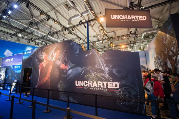 Köln, Almanya, 22 Ağustos 2017: Gamescom, Köln 'deki Koelnmesse' de her yıl düzenlenen video oyunu fuarıdır.