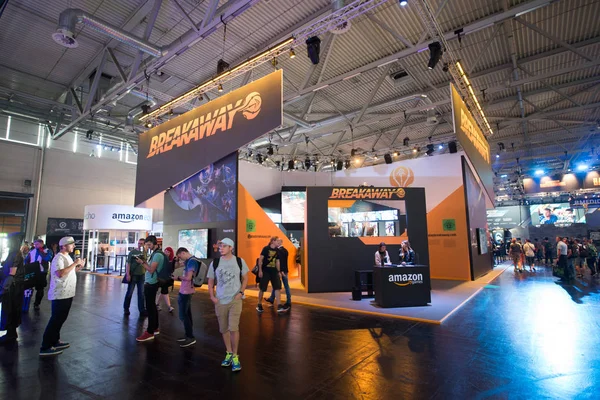 Colônia Alemanha Agosto 2017 Gamescom Uma Feira Videogames Realizada Anualmente — Fotografia de Stock