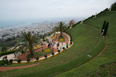 güzel bahai bahçeleri Haifa, İsrail 