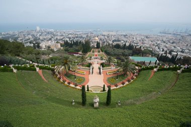 güzel bahai bahçeleri Haifa, İsrail 