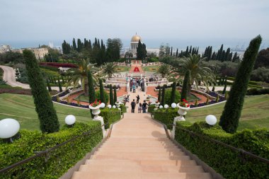 güzel bahai bahçeleri Haifa, İsrail 