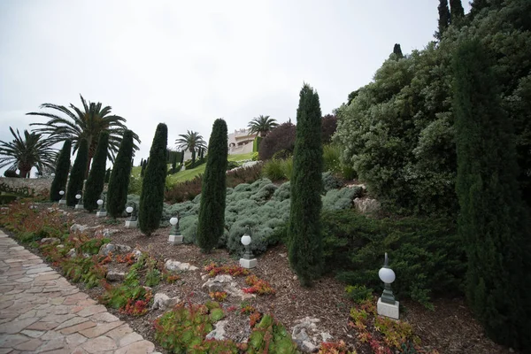 Belos Jardins Bahai Haifa Israel — Fotografia de Stock