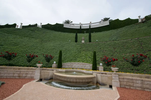 Beaux Jardins Bahai Haïfa Israël — Photo