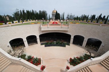 güzel bahai bahçeleri Haifa, İsrail 