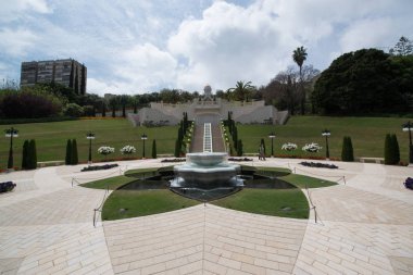 güzel bahai bahçeleri Haifa, İsrail 