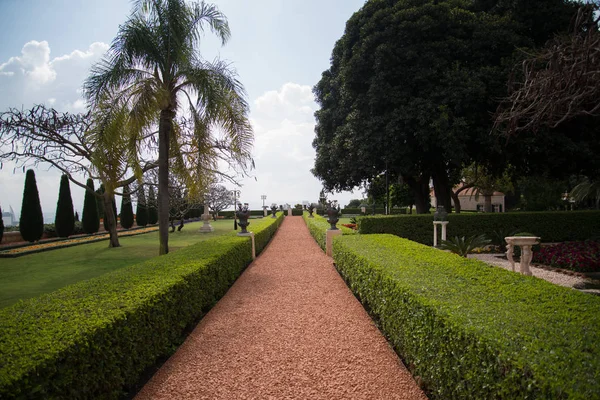 Beaux Jardins Bahai Haïfa Israël — Photo