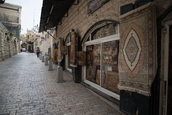 Jerusalem Israel April 2014 Människor Basaren Gatorna Jerusalem Israel — Stockfoto