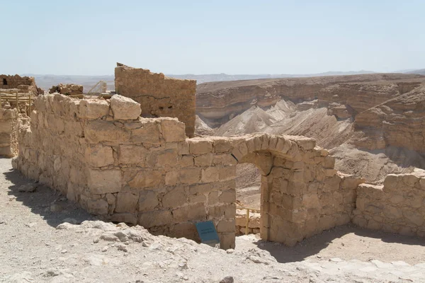 Bela Vista Fortaleza Masada Israel — Fotografia de Stock