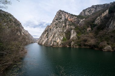 Kanyon Matka Üsküp, Makedonya yakınındaki gölde